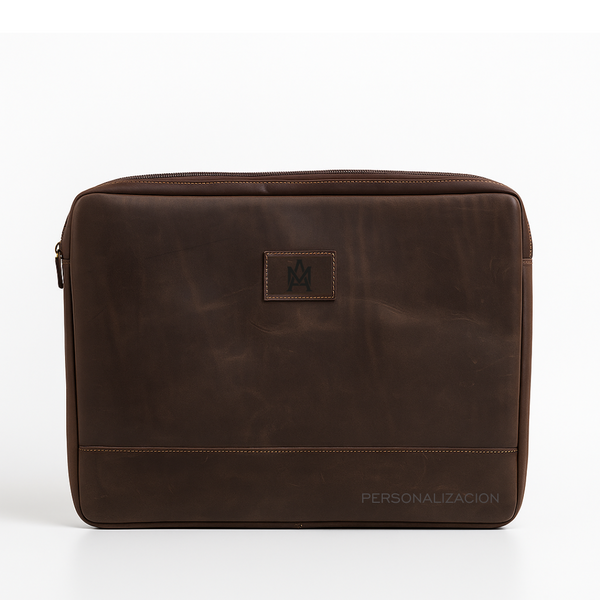 PORTA NOTEBOOK DE CUERO ACOLCHADO