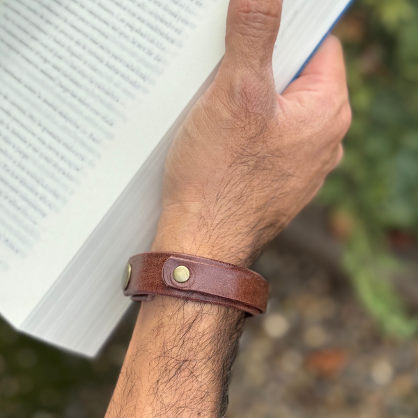 PULSERA DE CUERO HOMBRE NOMAD