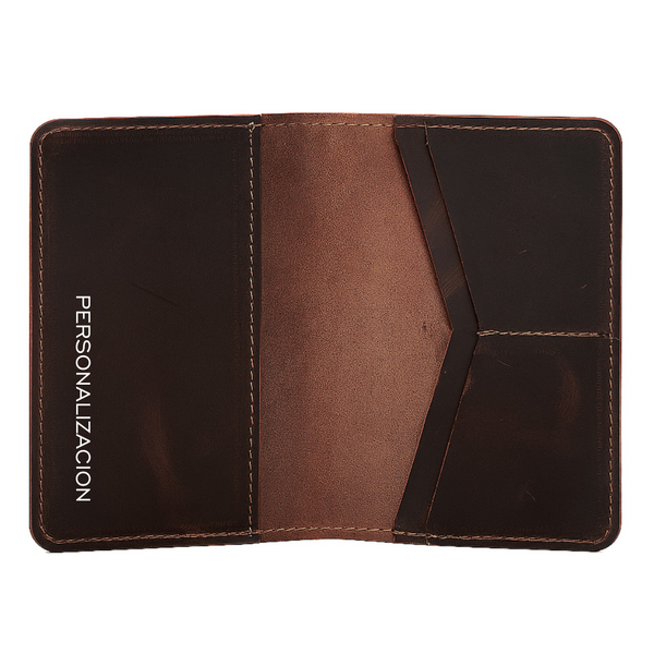 PORTA PASAPORTE CUERO CLASS