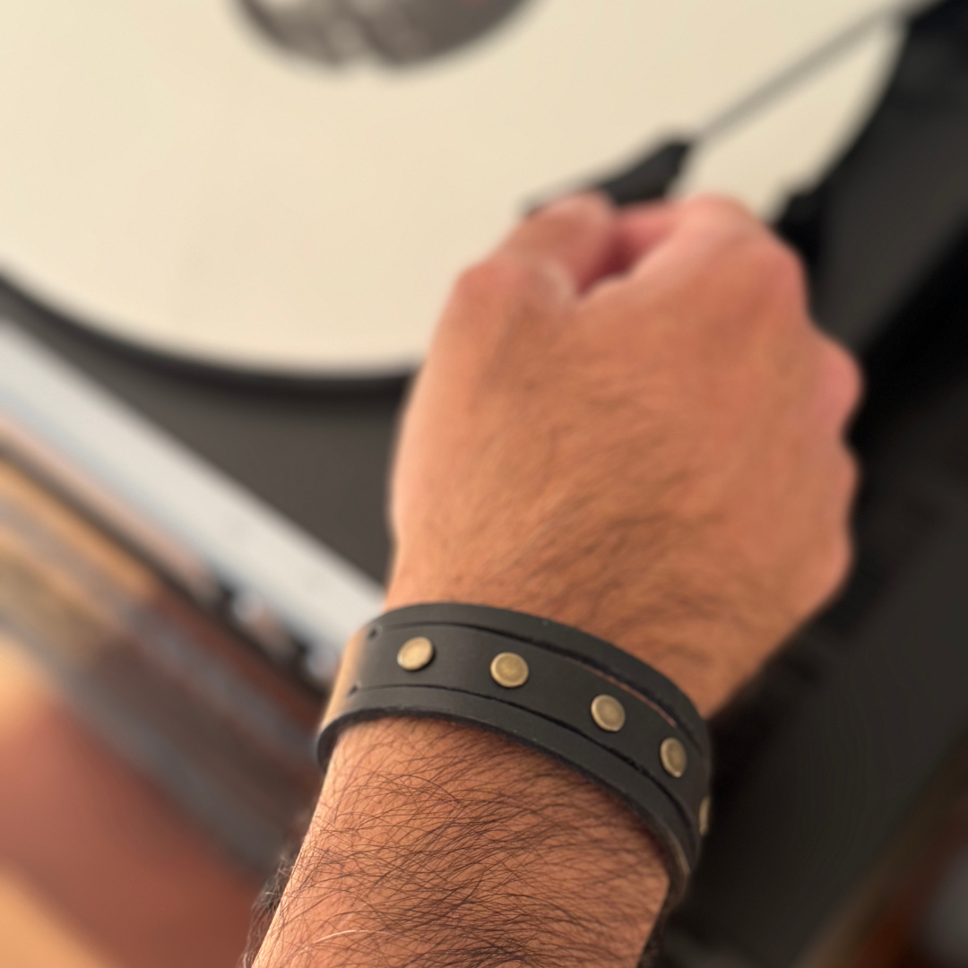 PULSERA DE CUERO HOMBRE ODIN