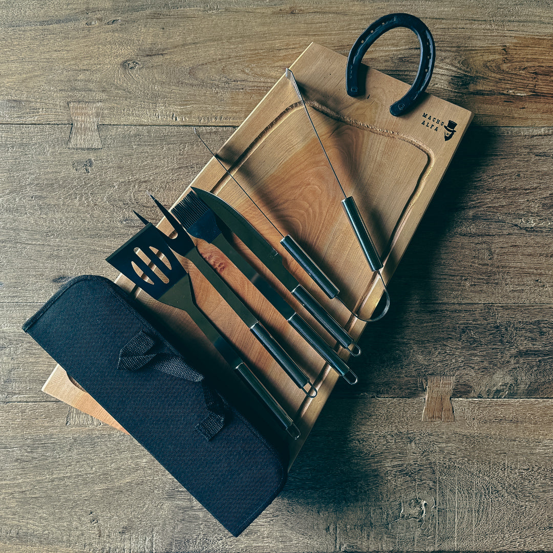PACK UTENSILIOS PARRILLEROS