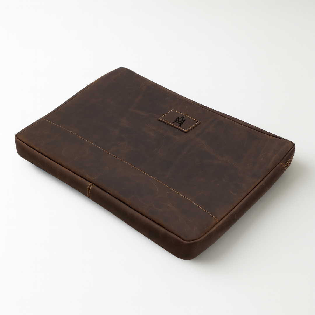 PORTA NOTEBOOK DE CUERO ACOLCHADO
