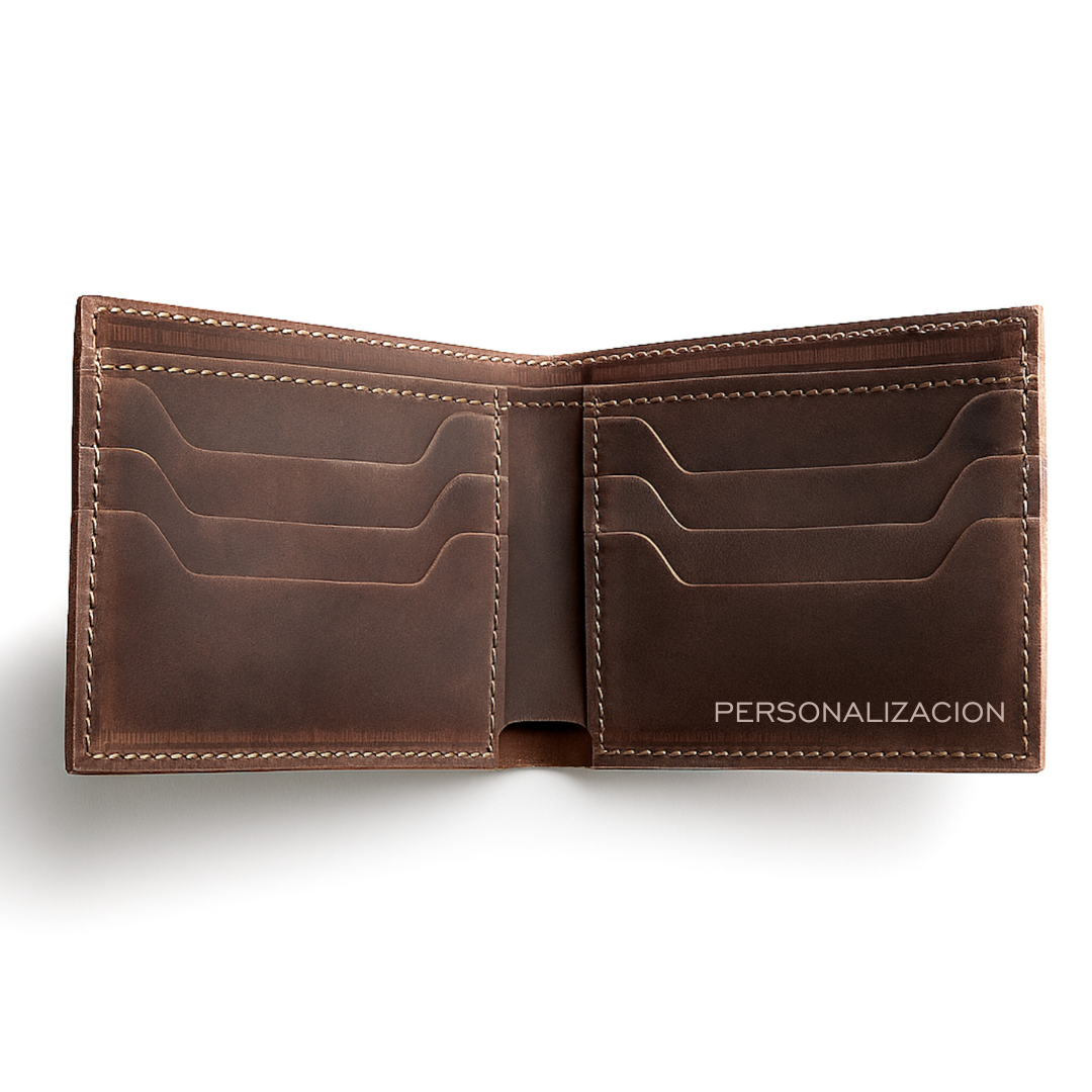 BILLETERA DE CUERO RUSTIC