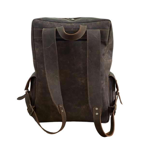 MOCHILA CUERO HOMBRE CAFÉ EXPEDITION