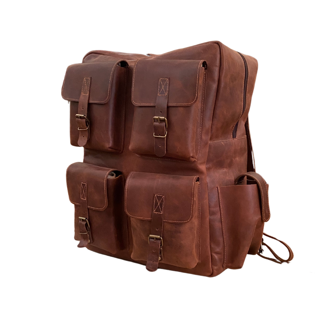 MOCHILA DE CUERO EXPLORER