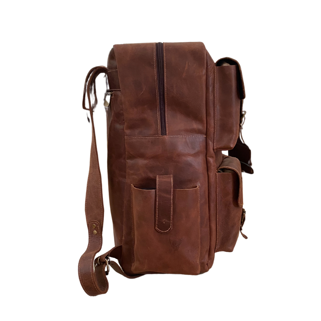 MOCHILA DE CUERO EXPLORER
