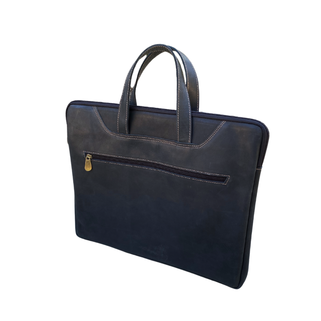 MALETÍN CUERO NEGRO MANHATTAN