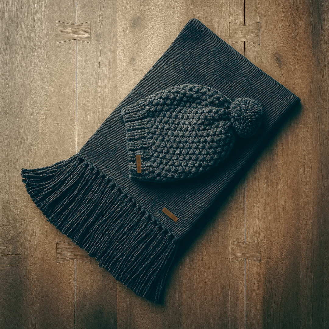 BOX BUFANDA LANA ALPACA + GORRO LANA