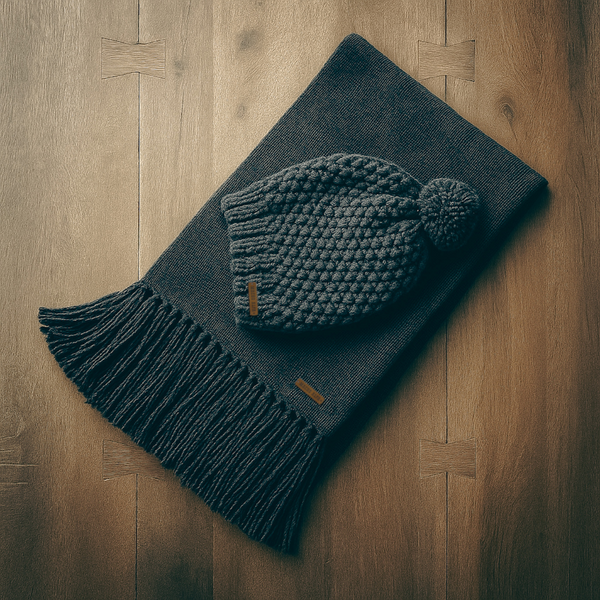 BOX BUFANDA LANA ALPACA + GORRO LANA