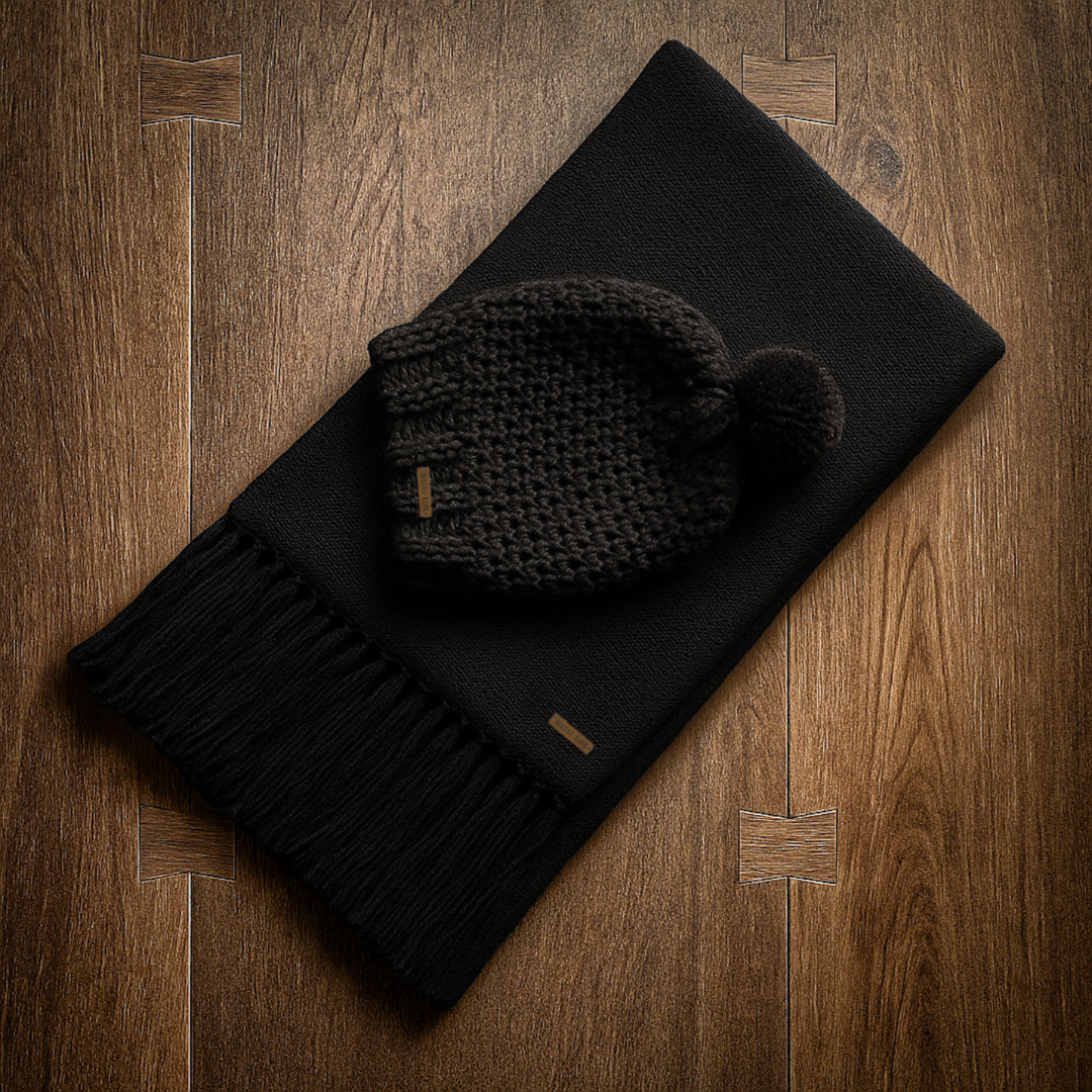 BOX BUFANDA LANA ALPACA + GORRO LANA