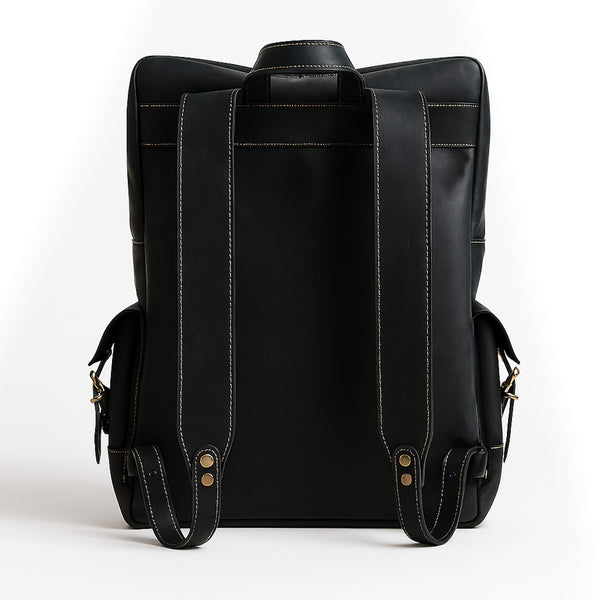 MOCHILA NEGRA CUERO EXPEDITION