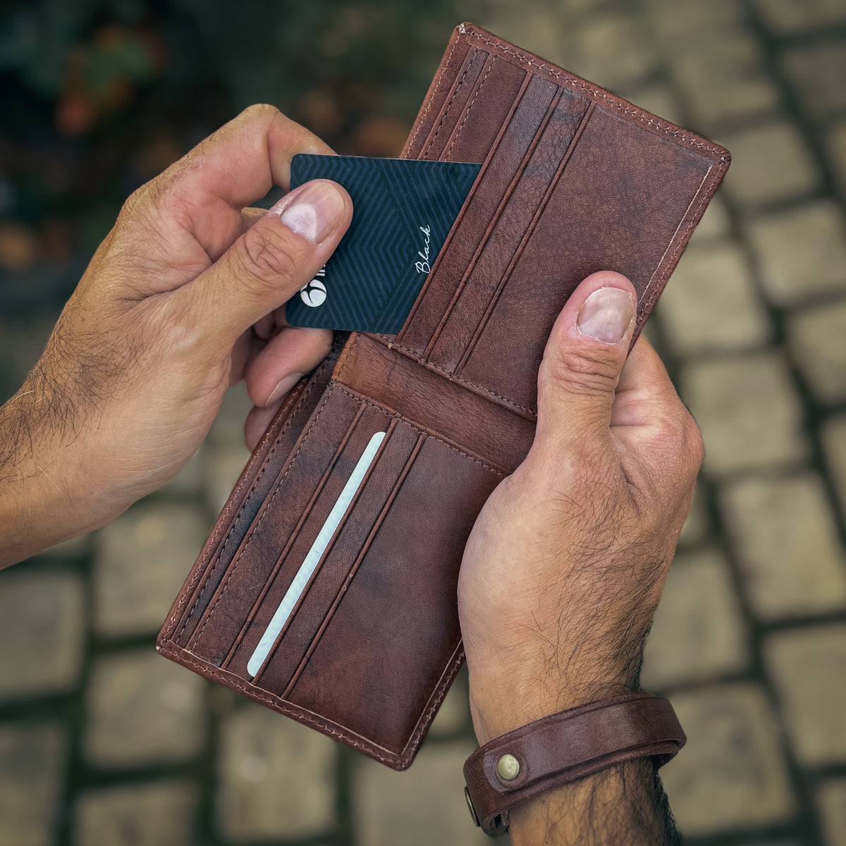 BILLETERA DE CUERO HOMBRE URBAN