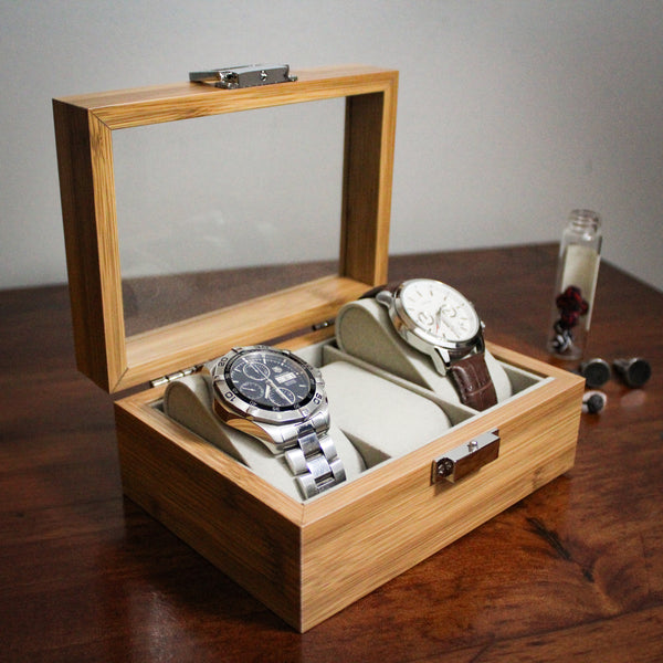 ESTUCHE PORTA RELOJES PARA 3 PIEZAS