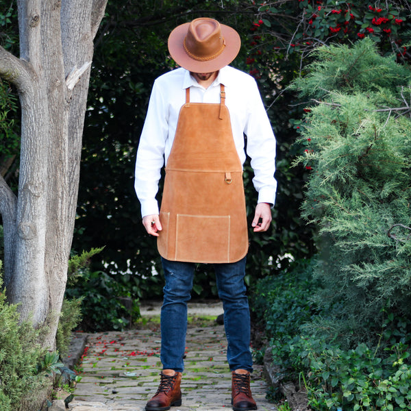 PECHERA ASADOR CUERO RENO