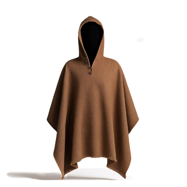 PONCHO DE ALPACA CAMEL