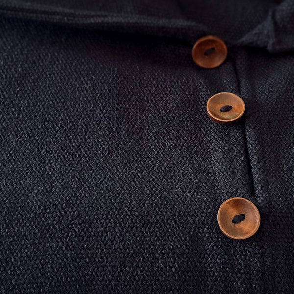 PONCHO DE ALPACA HOMBRE CASTILLA NEGRO