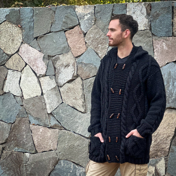 CHAQUETÓN LARGO DE LANA ALPACA