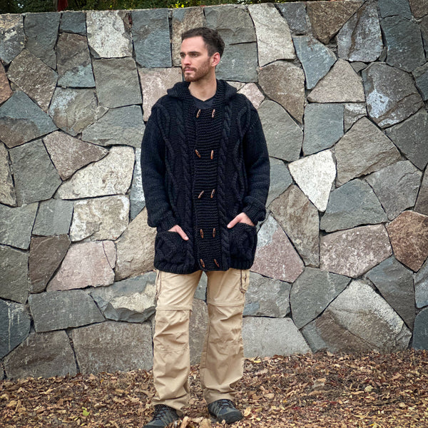 CHAQUETÓN LARGO DE LANA ALPACA