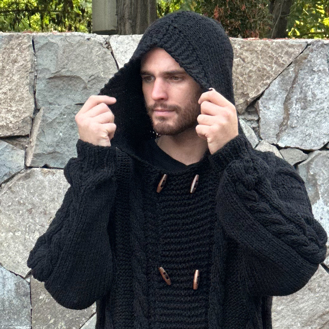 CHAQUETÓN LARGO DE LANA ALPACA