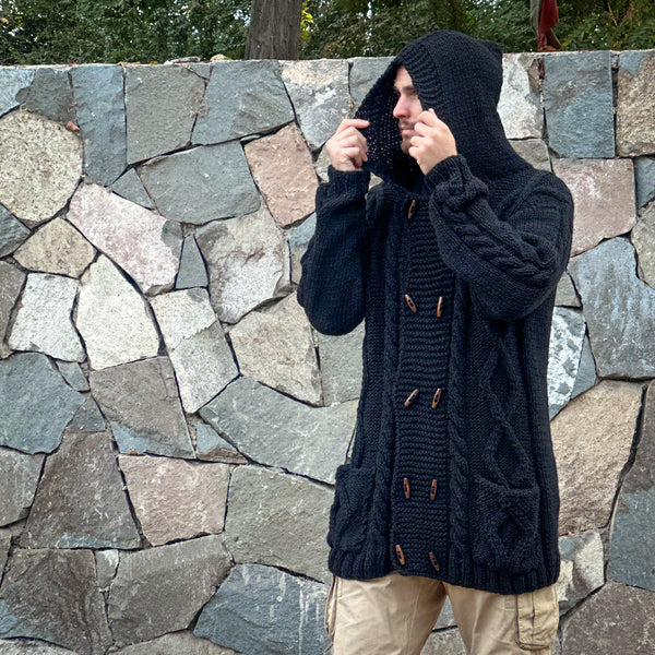 CHAQUETÓN LARGO DE LANA ALPACA