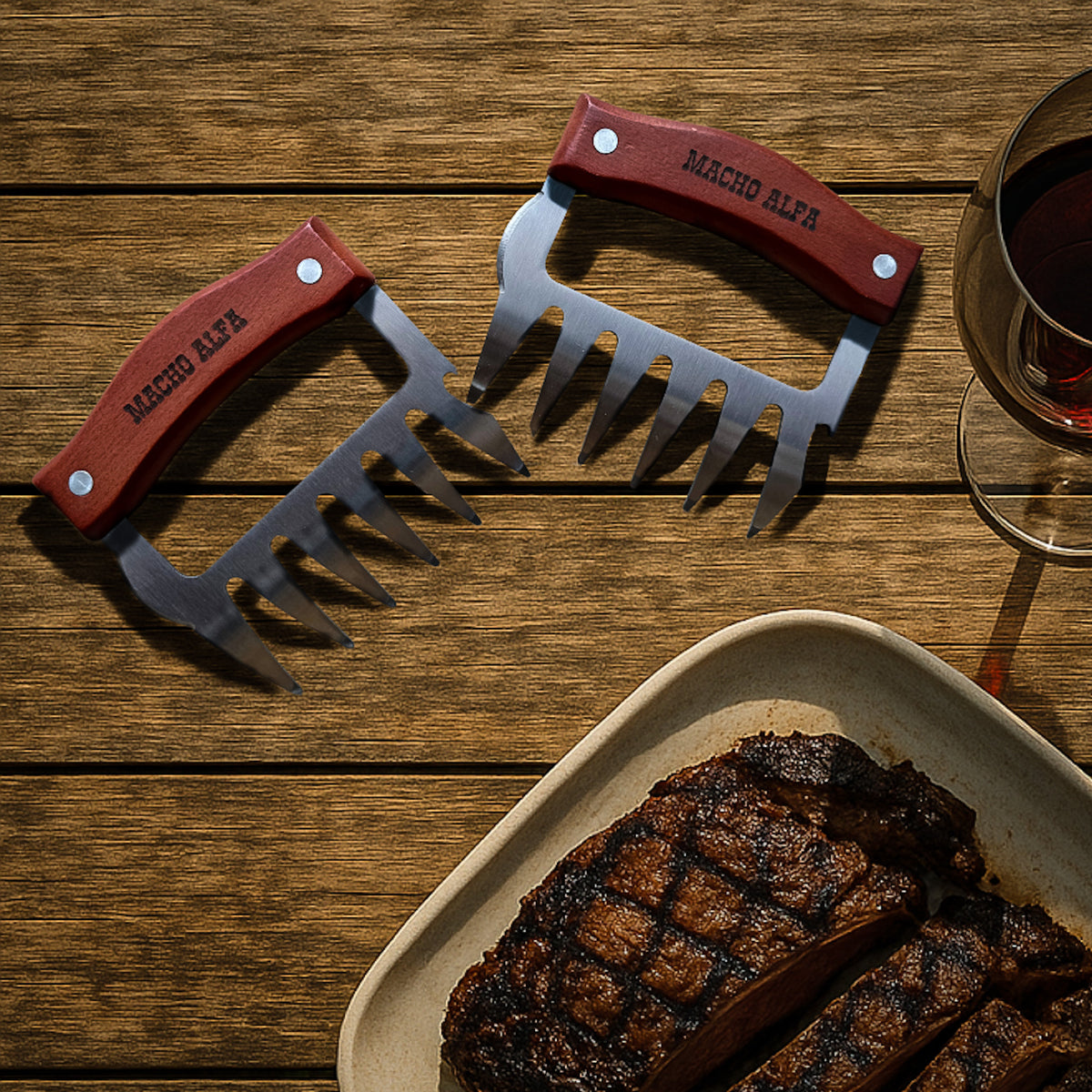 GARRA DE ACERO PARA CARNE BEAR