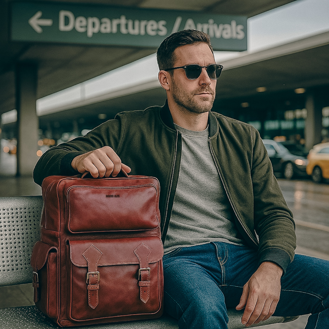 MOCHILA DE VIAJE DE CUERO EXPEDITION