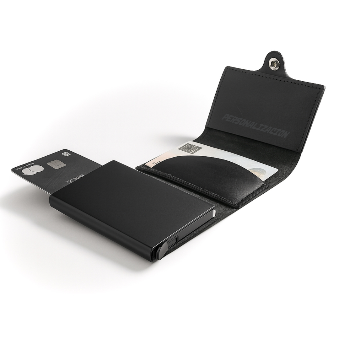 TARJETERO DE CUERO PROTECT COMPACTO