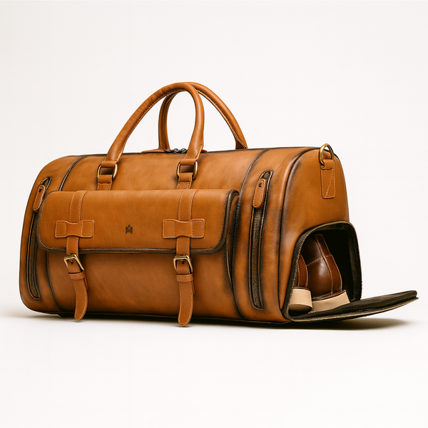 BOLSO DE VIAJE CUERO MILANO