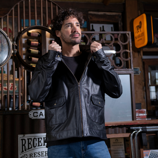 CHAQUETA DE CUERO JAMES