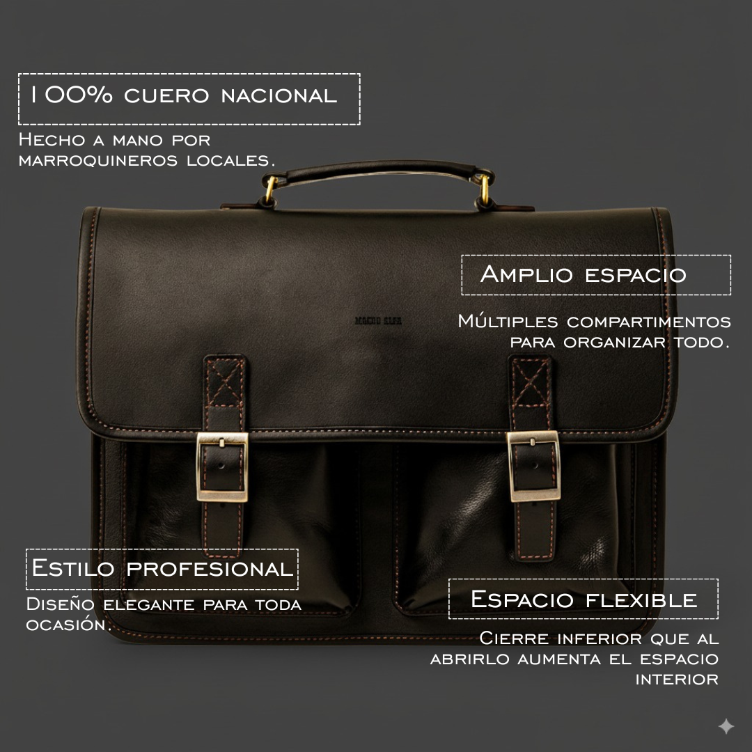 MALETIN DE CUERO EXECUTIVE