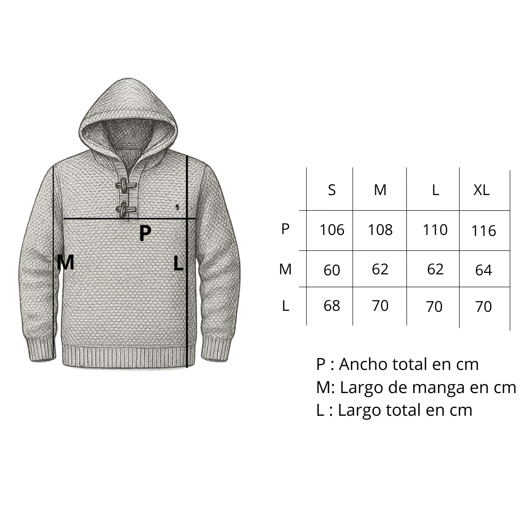 CHALECO NEGRO DE LANA NATURAL SKYE