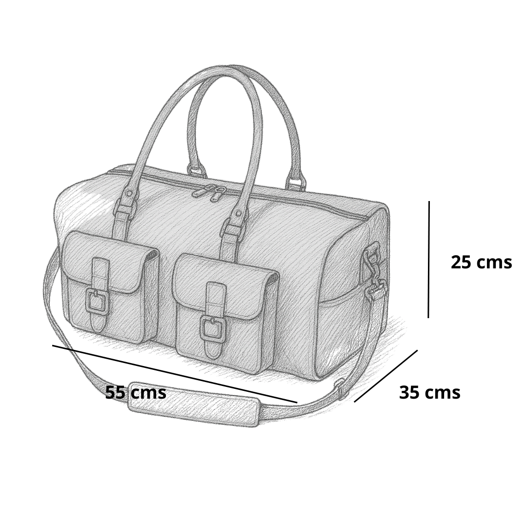 BOLSO DE VIAJE DE CUERO TRAVEL BLACK + Tarjetero Protect Antiscan de REGALO + Envío GRATIS para la RM