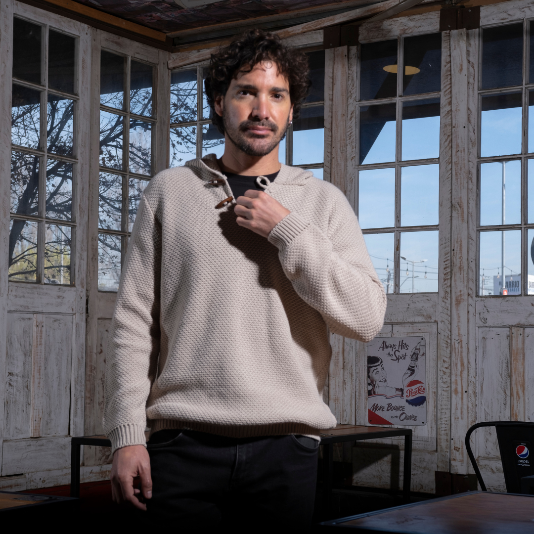 CHALECO DE LANA NATURAL SKYE BONE