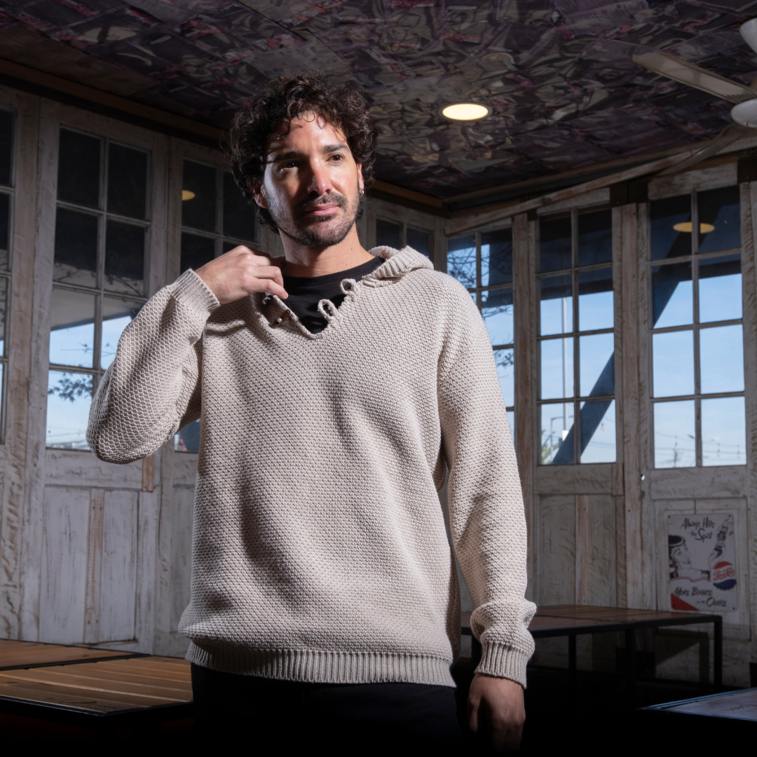 CHALECO DE LANA NATURAL SKYE BONE