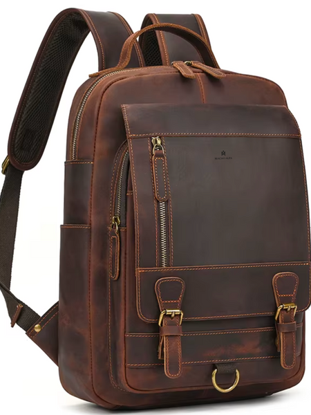 MOCHILA DE CUERO GENUINO HOMBRE COLLEGE