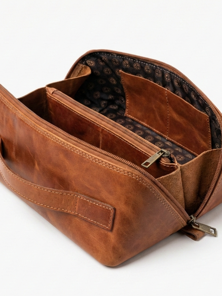 NECESER DE CUERO GENUINO ELEGANCE