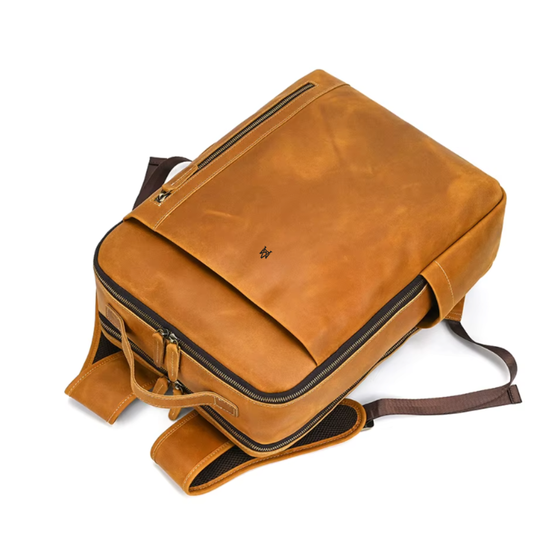 MOCHILA DE CUERO GENUINO PREMIUM STIRLING