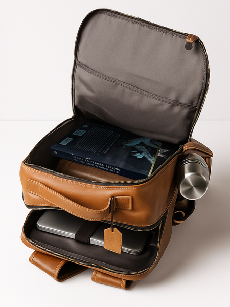 MOCHILA DE CUERO GENUINO PREMIUM STIRLING