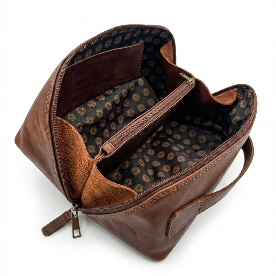 NECESER DE CUERO GENUINO ELEGANCE