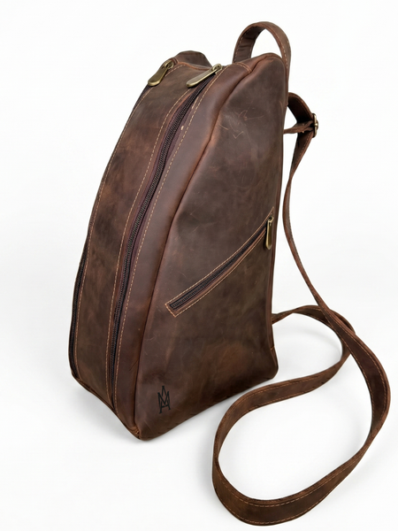 MATERA DE CUERO GENUINO GAUCHO MORO