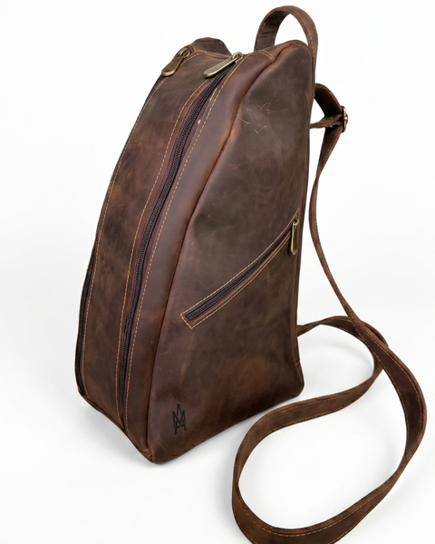 MATERA DE CUERO GENUINO GAUCHO MORO