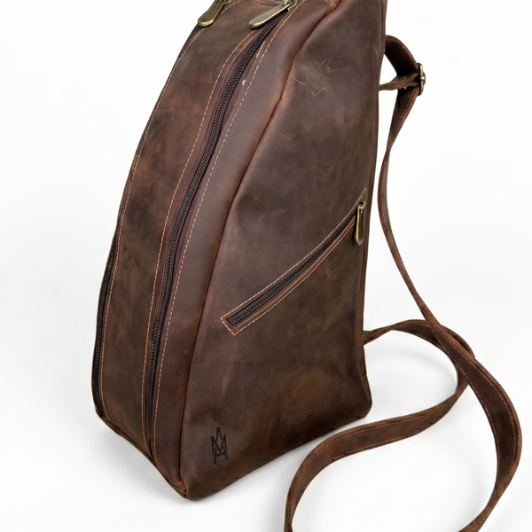 MATERA DE CUERO GENUINO GAUCHO MORO