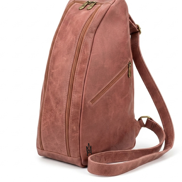 MATERA DE CUERO GENUINO GAUCHO MARRON