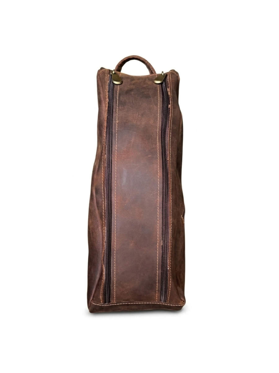 MATERA DE CUERO GENUINO GAUCHO MORO