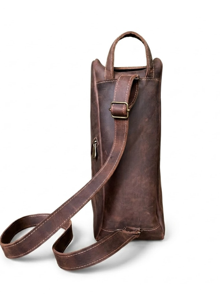 MATERA DE CUERO GENUINO GAUCHO MORO