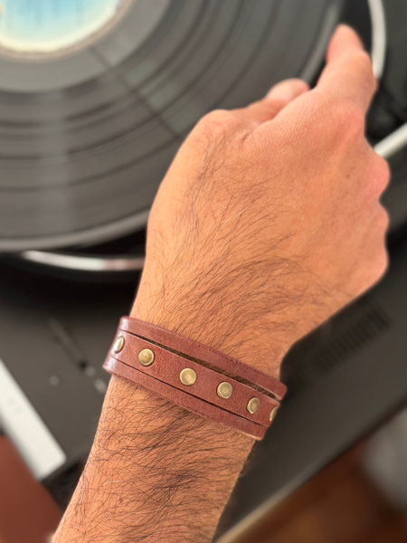 PULSERA DE CUERO HOMBRE ODIN