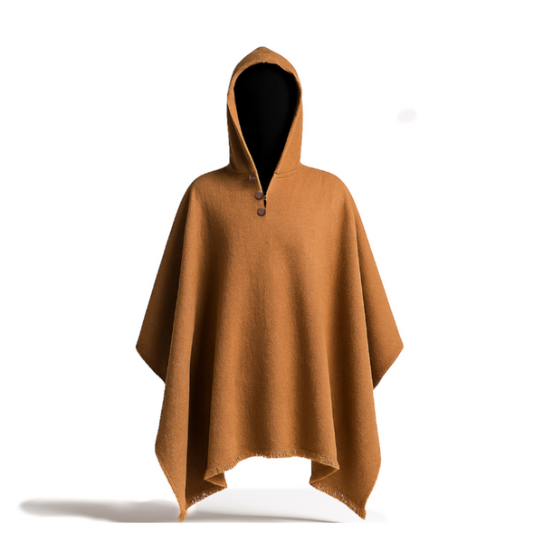 PONCHO DE ALPACA CAMEL