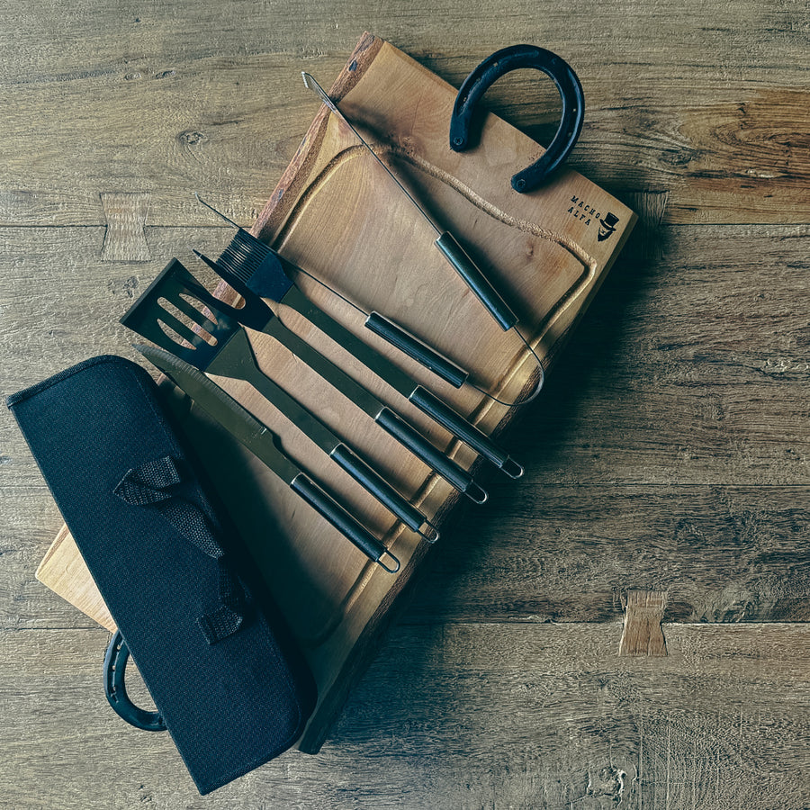 PACK UTENSILIOS PARRILLEROS