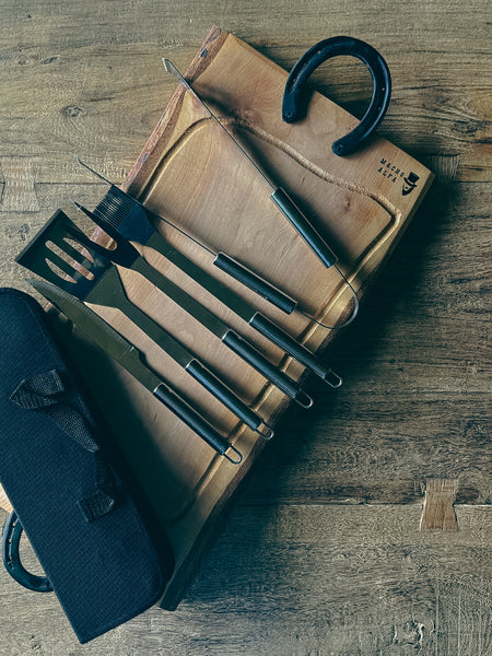 PACK UTENSILIOS PARRILLEROS