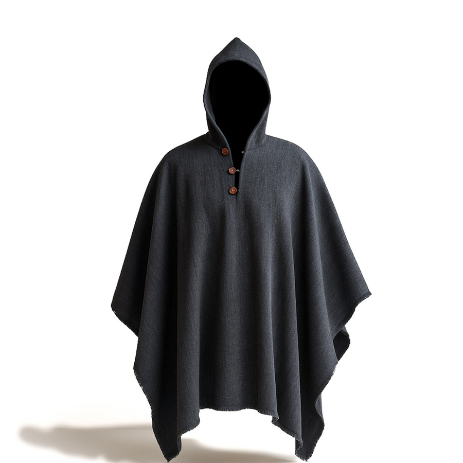 PONCHO ALPACA GRIS MARENGO